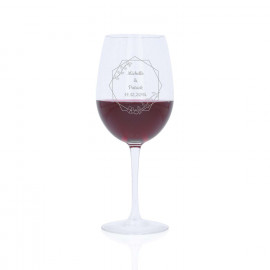 Rotweinglas mit Gravur „Bordeaux“