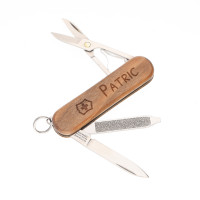 Schweizer Taschenmesser Victorinox® „Classic SD Wood“ mit Gravur