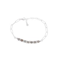 Armband mit Edelsteinen „Labradorite“ – 925 Silber (16–19 cm)