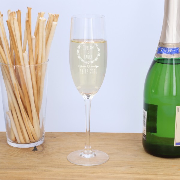 Sektglas mit Gravur „Prosit“