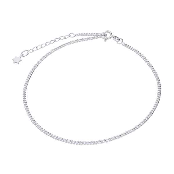Fußkette „Lovina“ in silber – 925 Silber (26-29 cm)