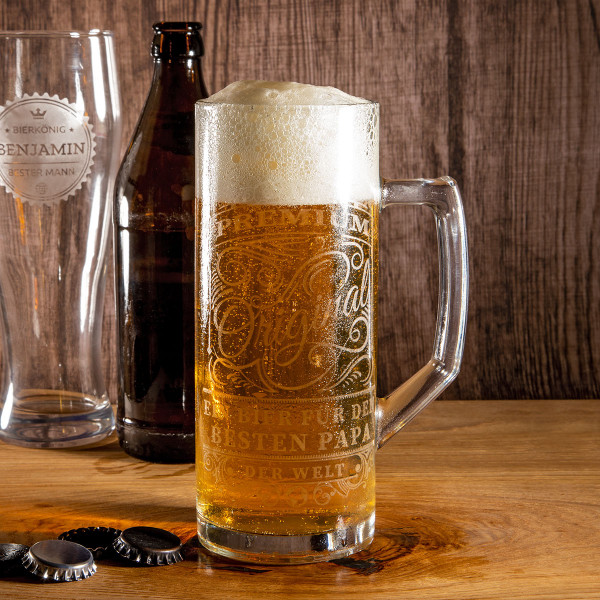 Bierkrug mit Gravur "Classic slim"