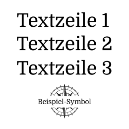 0056 3 Zeilen Text und Icon 0056 3 Zeilen Text und Icon