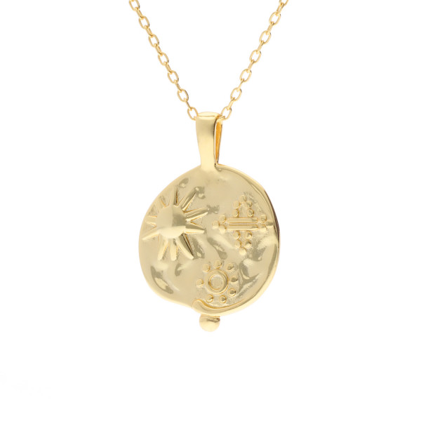 Halskette "Himmel Antik" - 925 Silber vergoldet