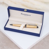 WATERMAN Kugelschreiber mit Gravur – Expert Metallic Gold
