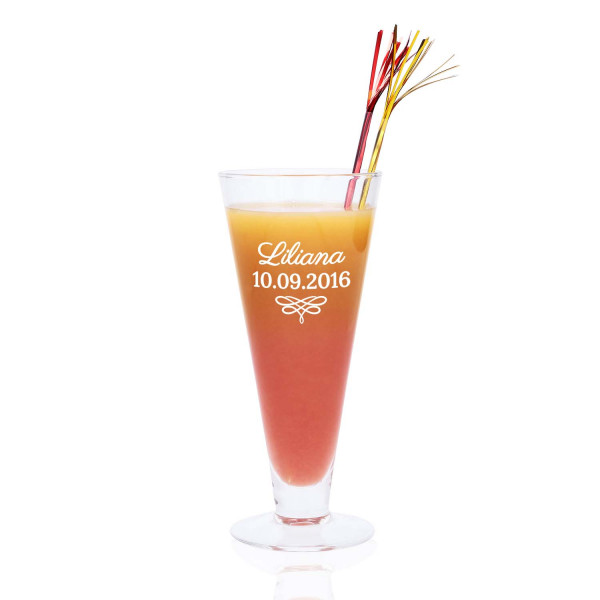 Cocktail Glas mit Gravur „Citrus“