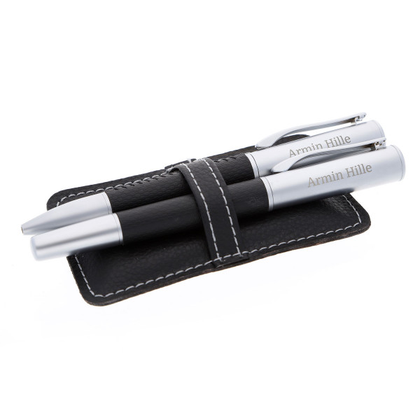 GRANDO Schreibset mit Gravur – Kugelschreiber und Füllfederhalter