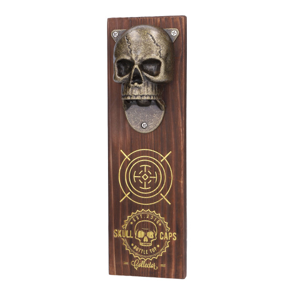 „Skull Caps“ – Magnetischer Flaschenöffner für die Wand