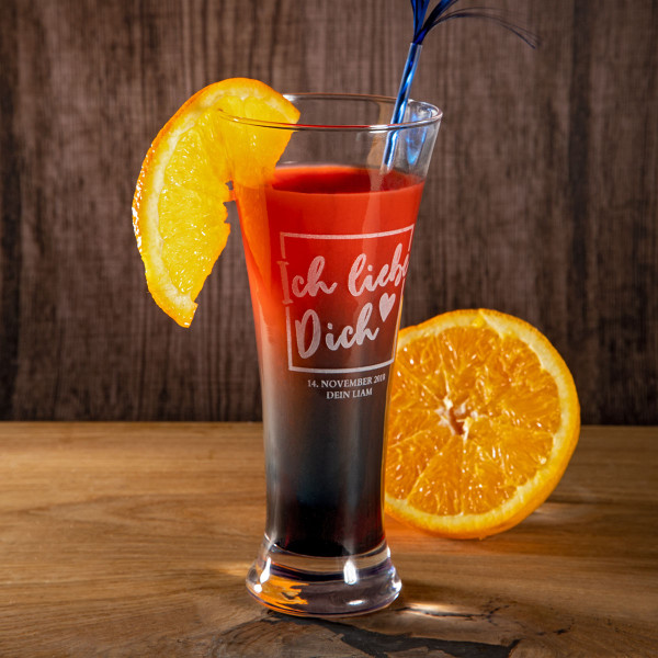 Cocktail Glas mit Gravur „Gimlet“