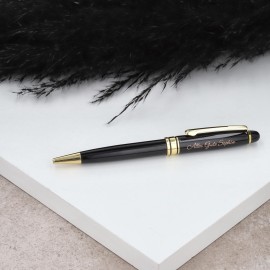 Kugelschreiber mit Gravur in schwarz und gold \"Luxury\" Kugelschreiber mit Gravur in schwarz und gold \"Luxury\"