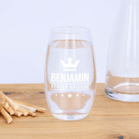 Wasserglas mit Gravur „Aqua big“