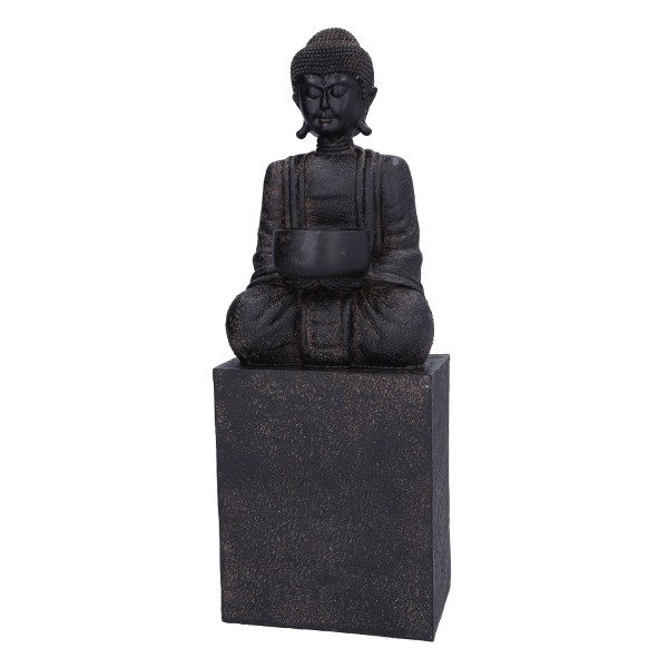 Großer Teelichthalter „Buddha“ – 35 cm
