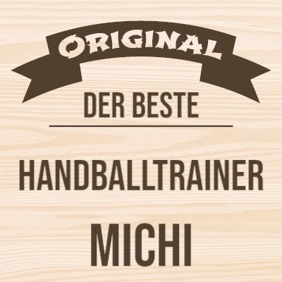 „Motiv „der BESTE HANDBALLTRAINER“