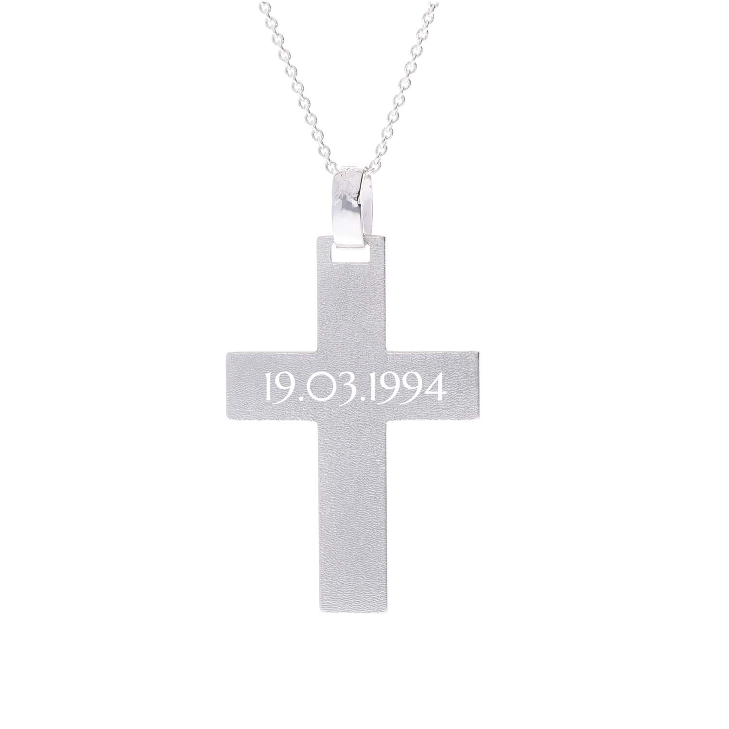 Anhänger mit Gravur Kreuz – 925 Silber