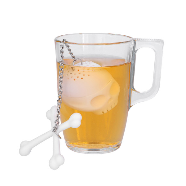 Totenkopf Tee-Ei – Für Tassen und Gläser