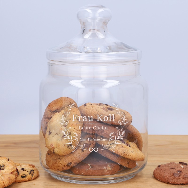 Keksglas mit Gravur groß „Cookies big“