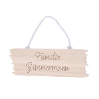 Türschild mit Gravur „Planke“