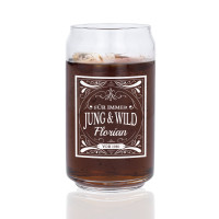 Cola Glas mit Gravur „Happiness“