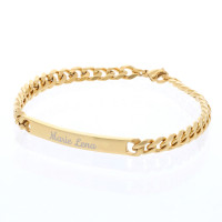 Armband mit Gravur in gold (20 cm)