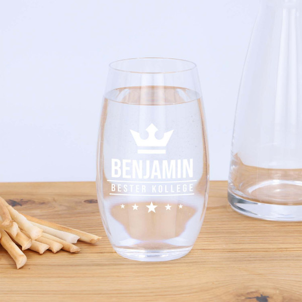 Wasserglas mit Gravur „Aqua big“