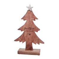 Tannenbaum mit Gravur aus Holz – 39 cm