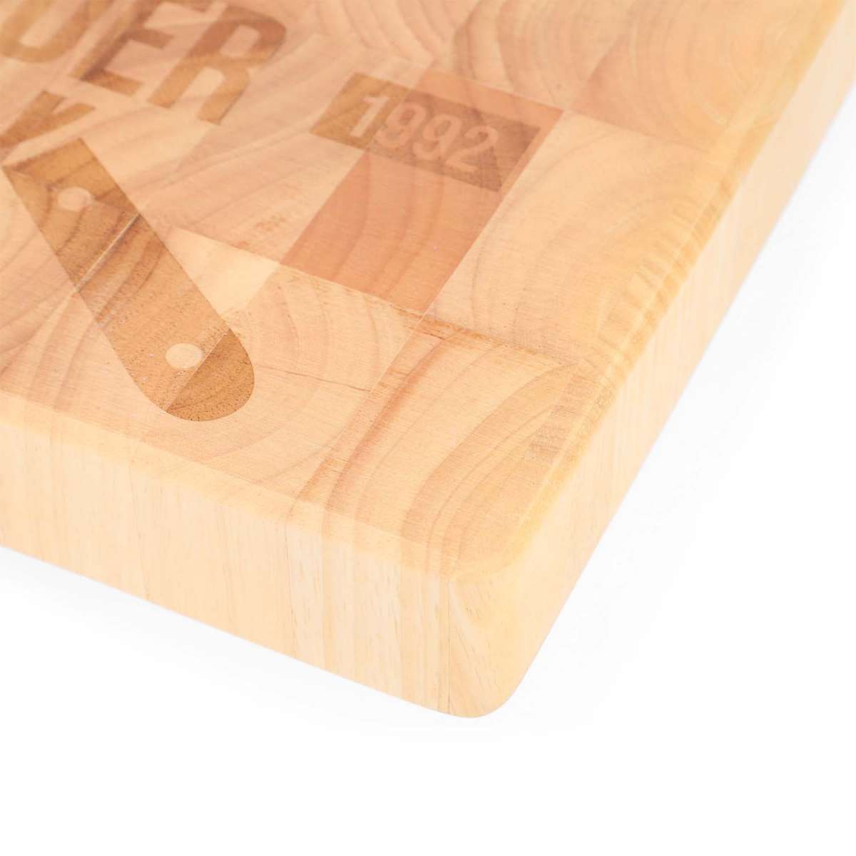 Schneidebrett Gummibaum-Holz (Preis inkl. Gravur)
