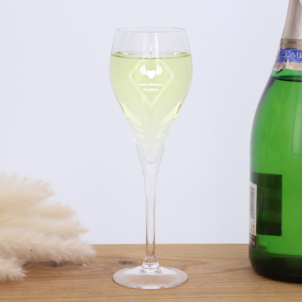 Sektkelch mit Gravur „Sparkle“