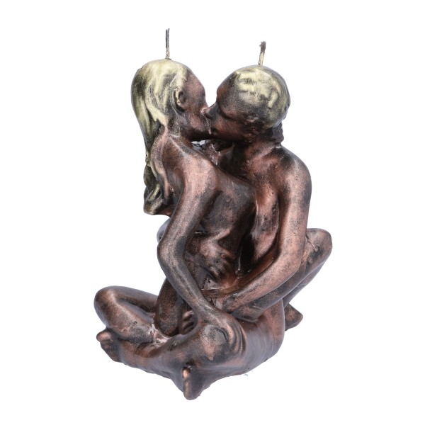Große Kerze „Liebespaar“ in bronze