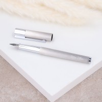 LAMY Füller mit Gravur – Scala Brushed Silber