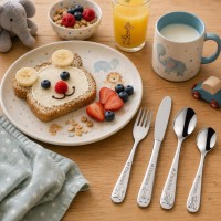 Amefa Kinderbesteck 4-teilig mit Gravur ZOO