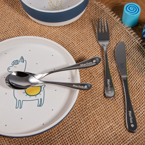 ZWILLING® Kinderbesteck 4-teilig mit Gravur "Filou"