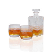 Whiskyglas Set mit Dekanter und Gravur