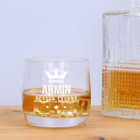 Whisky Tumbler personalisiert ("Cold Ice", mit Gravur)