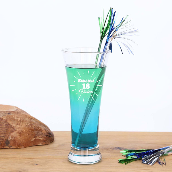 Cocktail Glas mit Gravur „Gimlet“