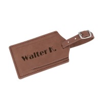 Kofferanhänger aus Leder mit Gravur – „Brown“