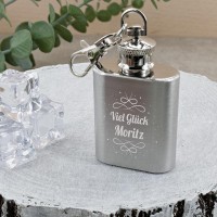 Mini Flachmann Silber