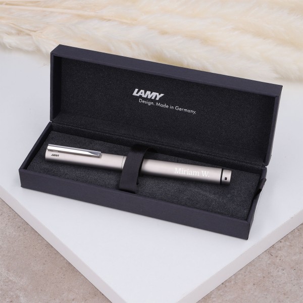 LAMY Füller mit Gravur – Ideos Pd Silber