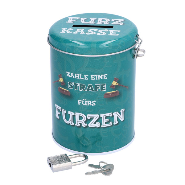Spardose Furzkasse (inkl. Schloss)