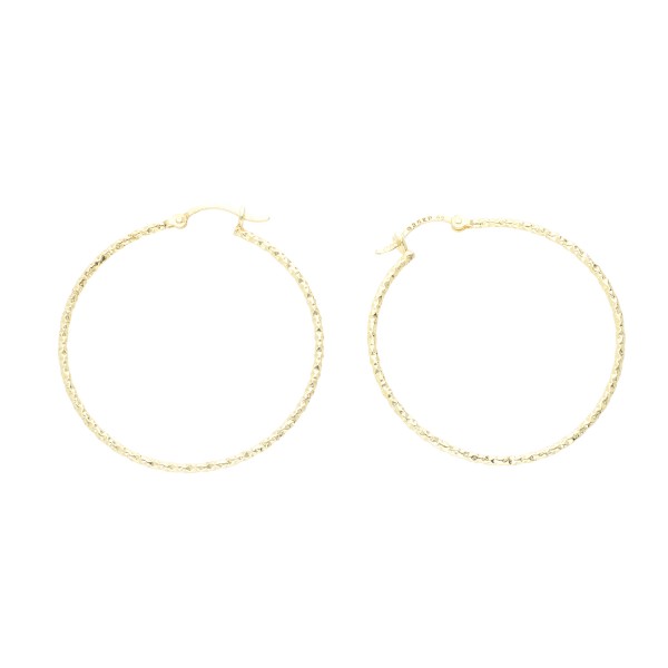 Creolen „Hoops“ in gold – 925 Silber vergoldet