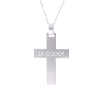 Anhänger mit Gravur „Cross“ – 925 Silber