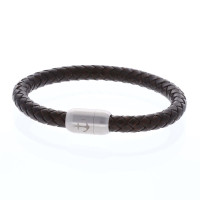 Anker Armband in schwarz aus Leder