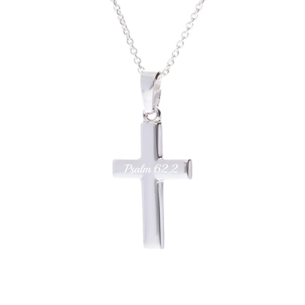 Anhänger mit Gravur „Kreuz“ – 925 Silber