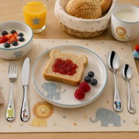 Amefa Kinderbesteck 4-teilig mit Gravur Safari