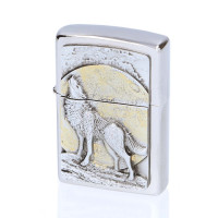 Premium Zippo "Wolf" (inkl. Gravur)