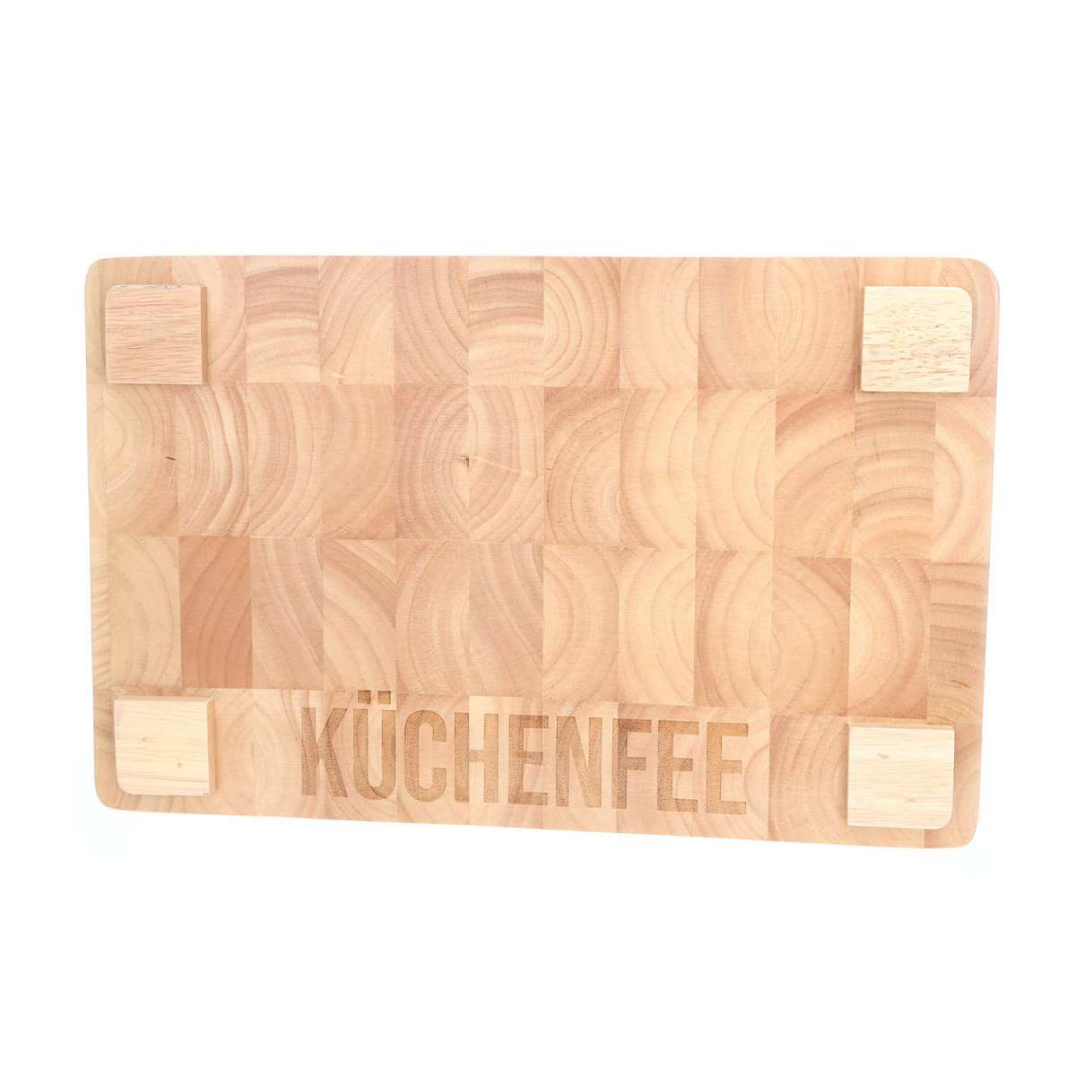 Schneidebrett Gummibaum-Holz (Preis inkl. Gravur)