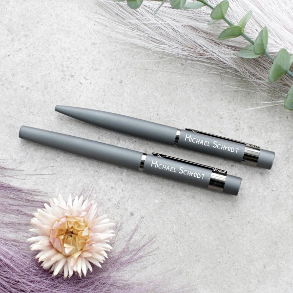 Schreibset \"Prestige\" mit Kugelschreiber + Rollerball 