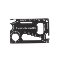 Personalisierte Rettungskarte / Multifunktionswerkzeug mit Gravur