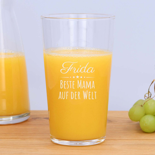 Saftglas mit Gravur „Icon big“