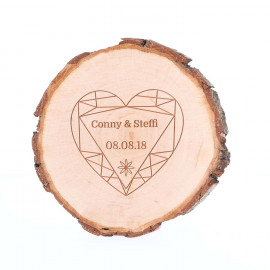 Baumscheibe Erle „Medium“ (inkl. Gravur) Baumscheibe Erle „Medium“ (inkl. Gravur)