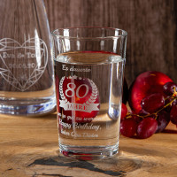Wasserglas mit Gravur „Icon small“